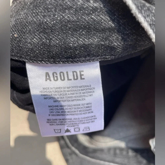 Agolde Women’s Black  Ashcroft Jean Size 30 - Picture 8 of 9